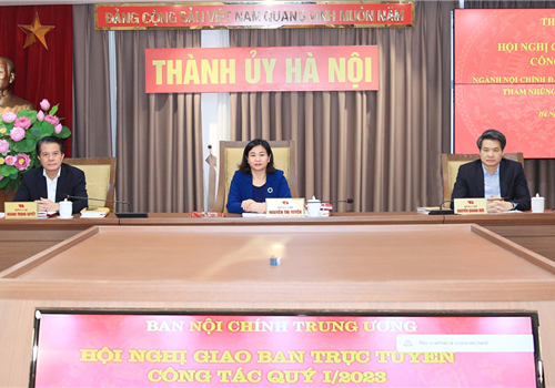 Sáng 31-3, Ban Nội chính Trung ương tổ chức hội nghị trực tuyến ngành Nội chính Đảng và Ban Chỉ đạo Phòng, chống tham nhũng, tiêu cực tỉnh, thành ủy trực thuộc Trung ương quý I-2023.