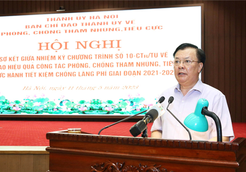 Phát biểu kết luận Hội nghị, Bí thư Thành ủy Đinh Tiến Dũng khẳng định, cùng với Chương trình số 01-CTr/TU, Chương trình số 10-CTr/TU có ý nghĩa đặc biệt quan trọng,  là yếu tố then chốt trong công tác xây dựng, chỉnh đốn đảng, xây dựng hệ thống chính trị trong sạch, vững mạnh của thành phố.