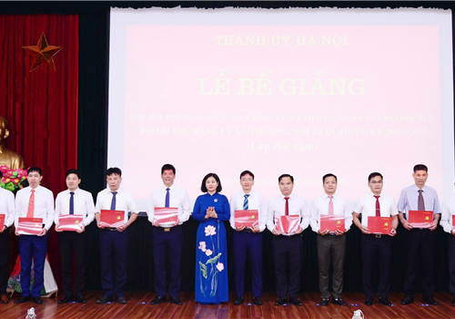 Chiều 9-6, tại trường Đào tạo cán bộ Lê Hồng Phong, Uỷ viên Trung ương Đảng, Phó Bí thư Thường trực Thành uỷ Nguyễn Thị Tuyến đã dự lễ bế giảng lớp bồi dưỡng nâng cao năng lực lãnh đạo, quản lý cho đội ngũ phó bí thư đảng ủy xã, phường, thị trấn nhiệm kỳ 2020 - 2025. Đây là lớp học thứ 5 được tổ chức theo kế hoạch của Ban Thường vụ Thành uỷ. 